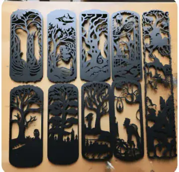 Paneles decorativos cortados a láser